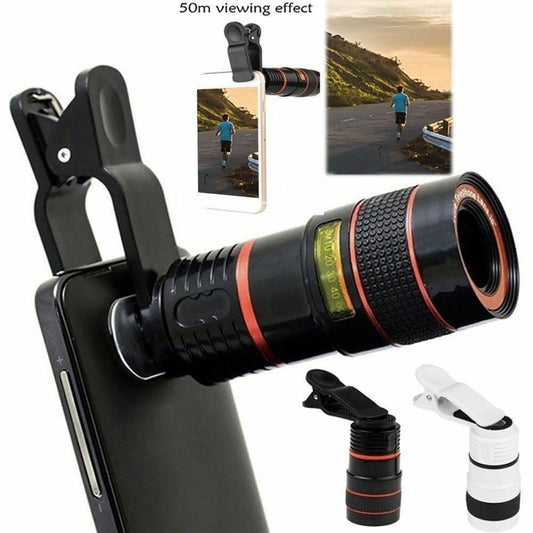 QuadZoom 8X™ – עדשת טלסקופ קליפ-און לאייפון ולסמארטפונים